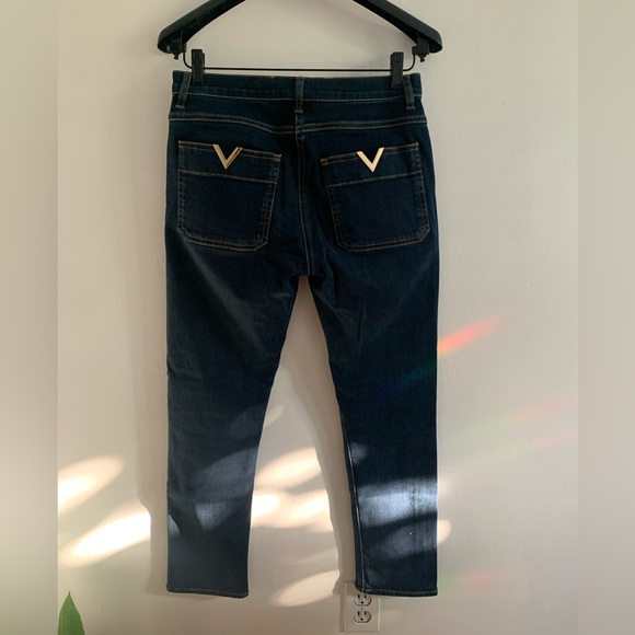 Dark wash slim fit Valentino jeans - Picture 2 of 4